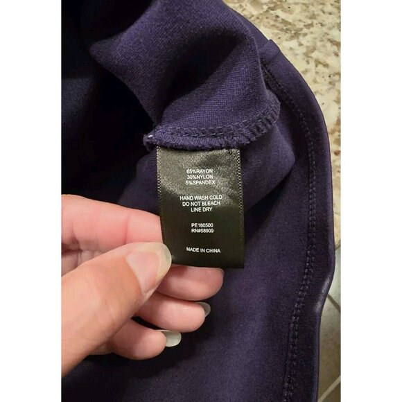 Gianni Bini dress M Medium Midi Navy Blue Sleeveless Sleek Business Skirt - Picture 10 of 12